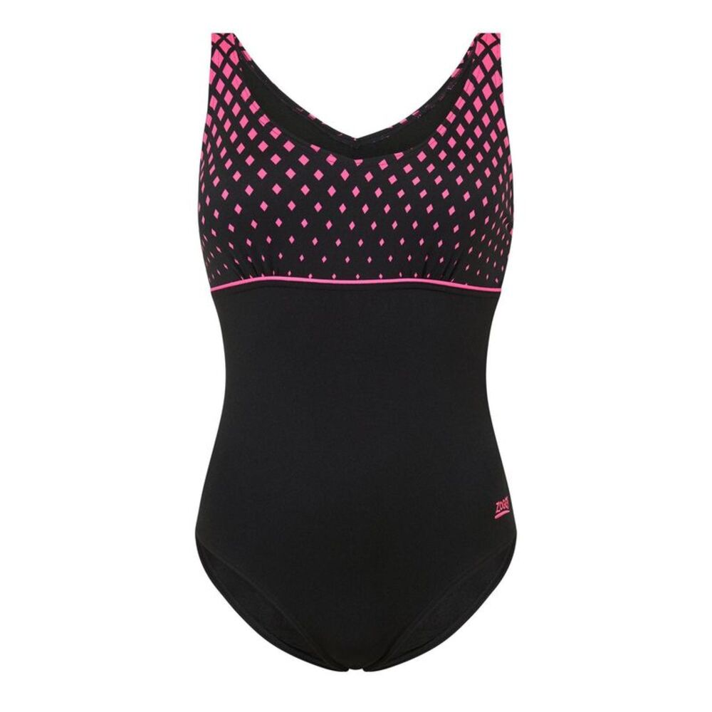 Zoggs Womens/Ladies Clip One Piece Bathing Suit / Black
